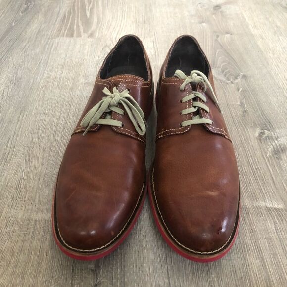 Cole Haan Men's Cap Toe Lace Up Oxford Dress Shoes Brown Size 12M C10644 - Picture 2 of 10
